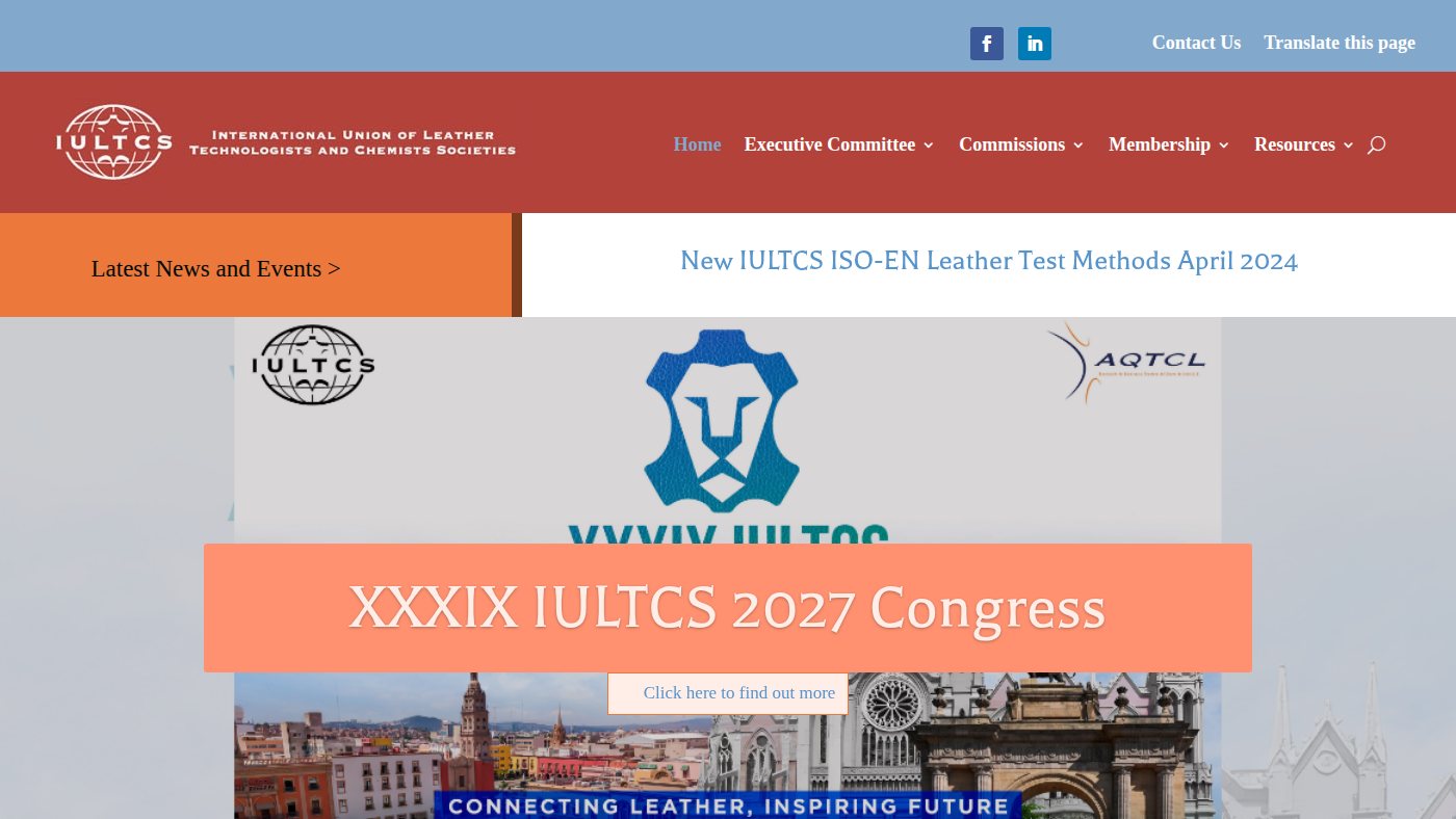The home page of iultcs.org