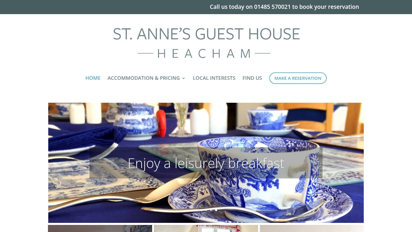 The home page of stannesguesthouse.co.uk