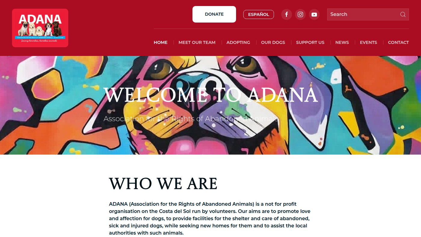 The home page of adana.es