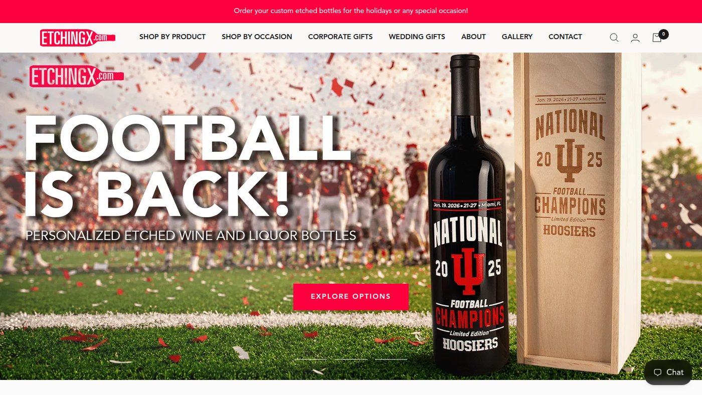 The home page of etchingexpressions.com
