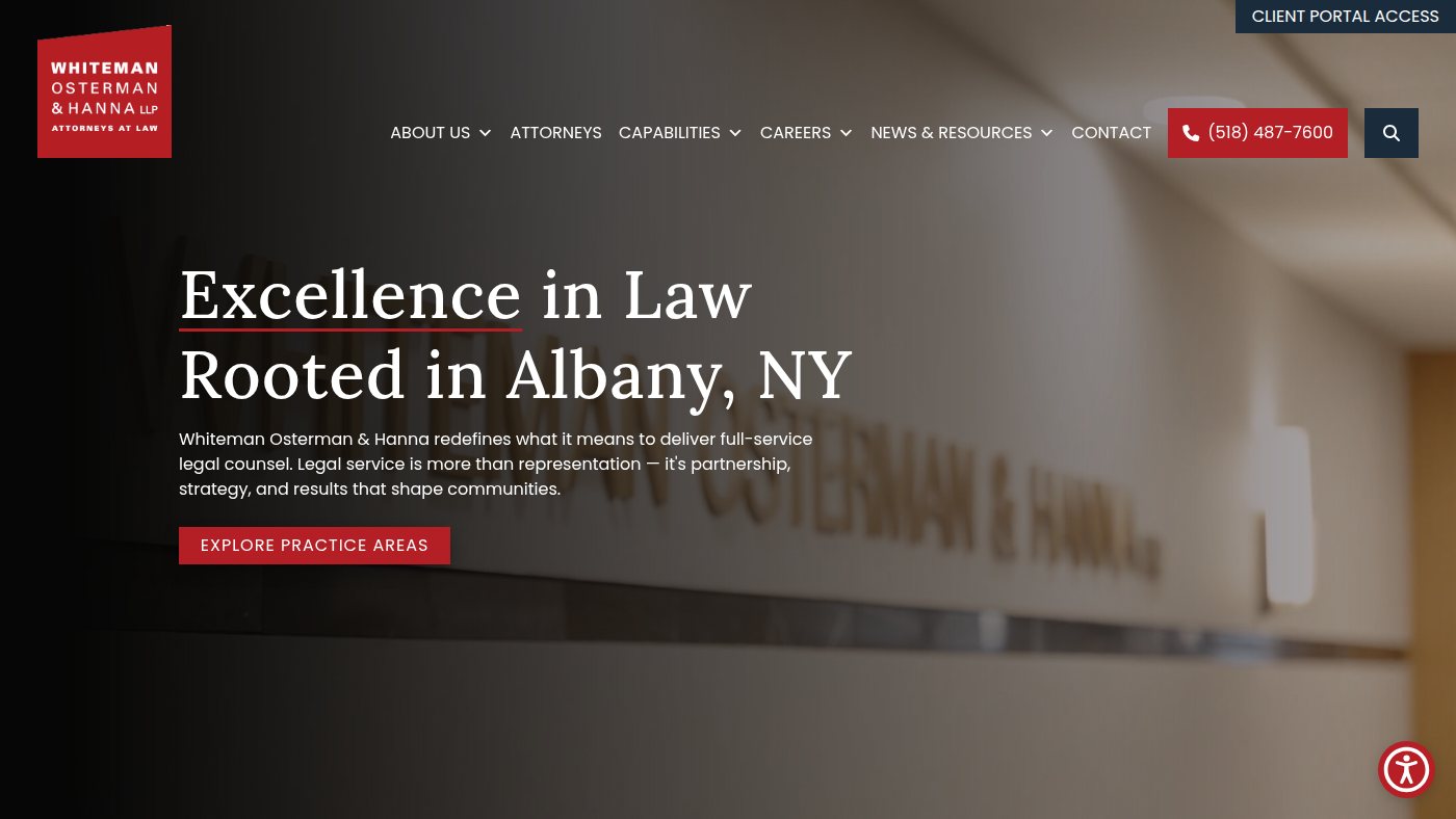 The home page of woh.com