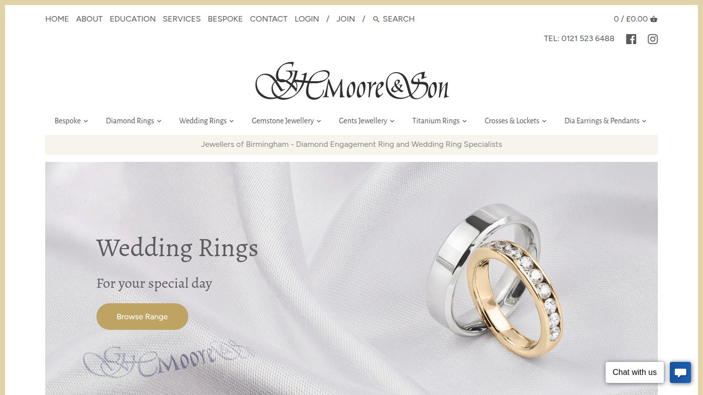 The home page of ghmoore.co.uk