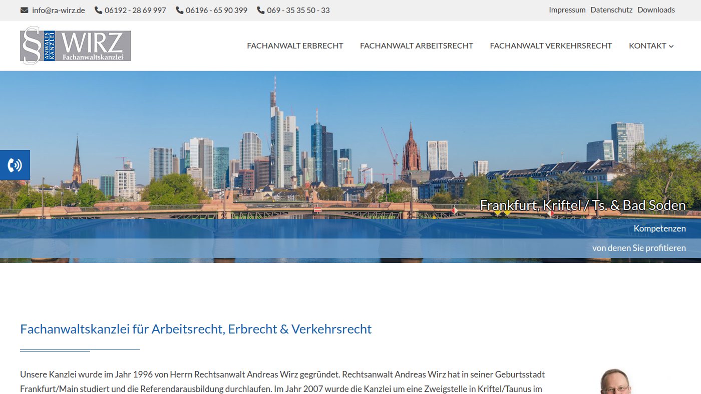 The home page of ra-wirz.de