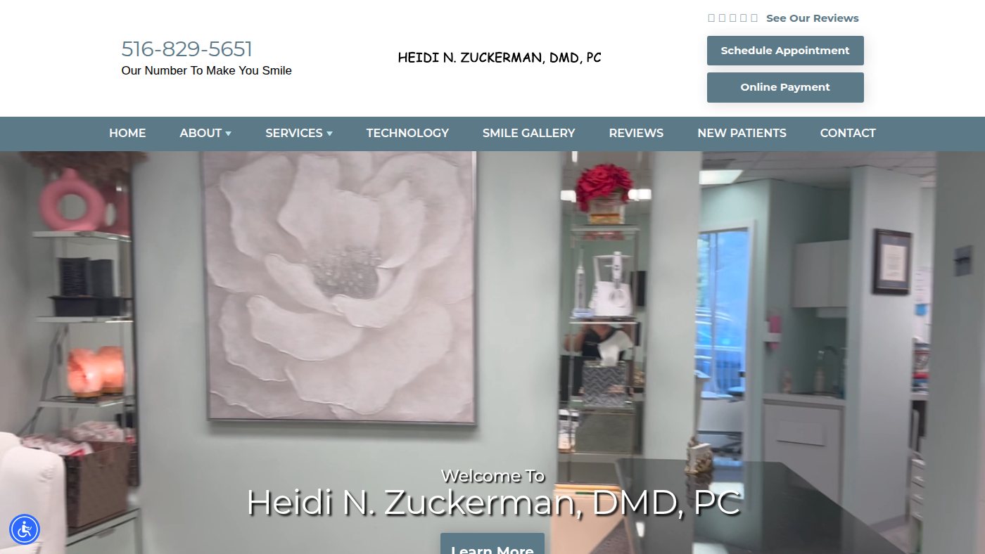 The home page of greatneckdental.com