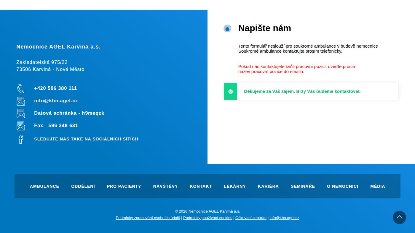 The home page of khn.cz