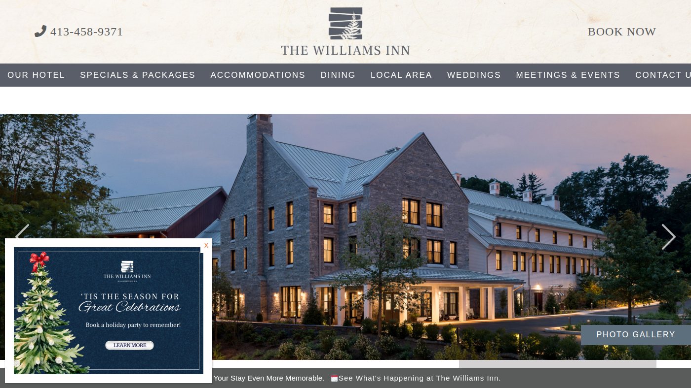 The home page of williamsinn.com