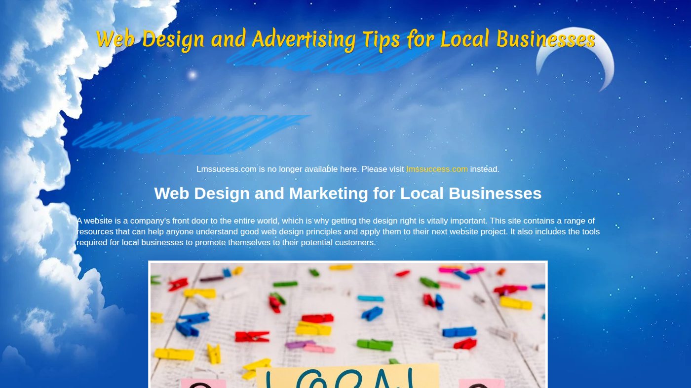 The home page of lmssucess.com