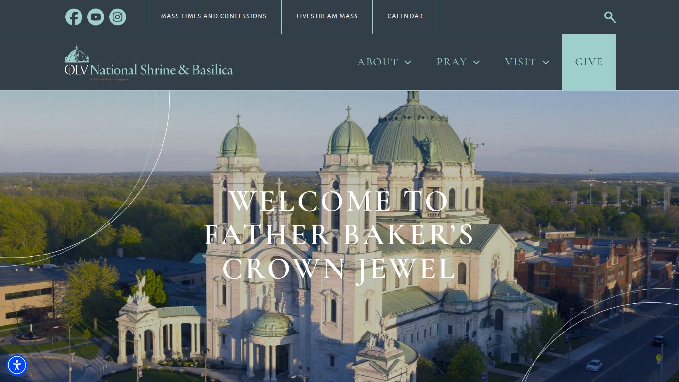 The home page of olvbasilica.org