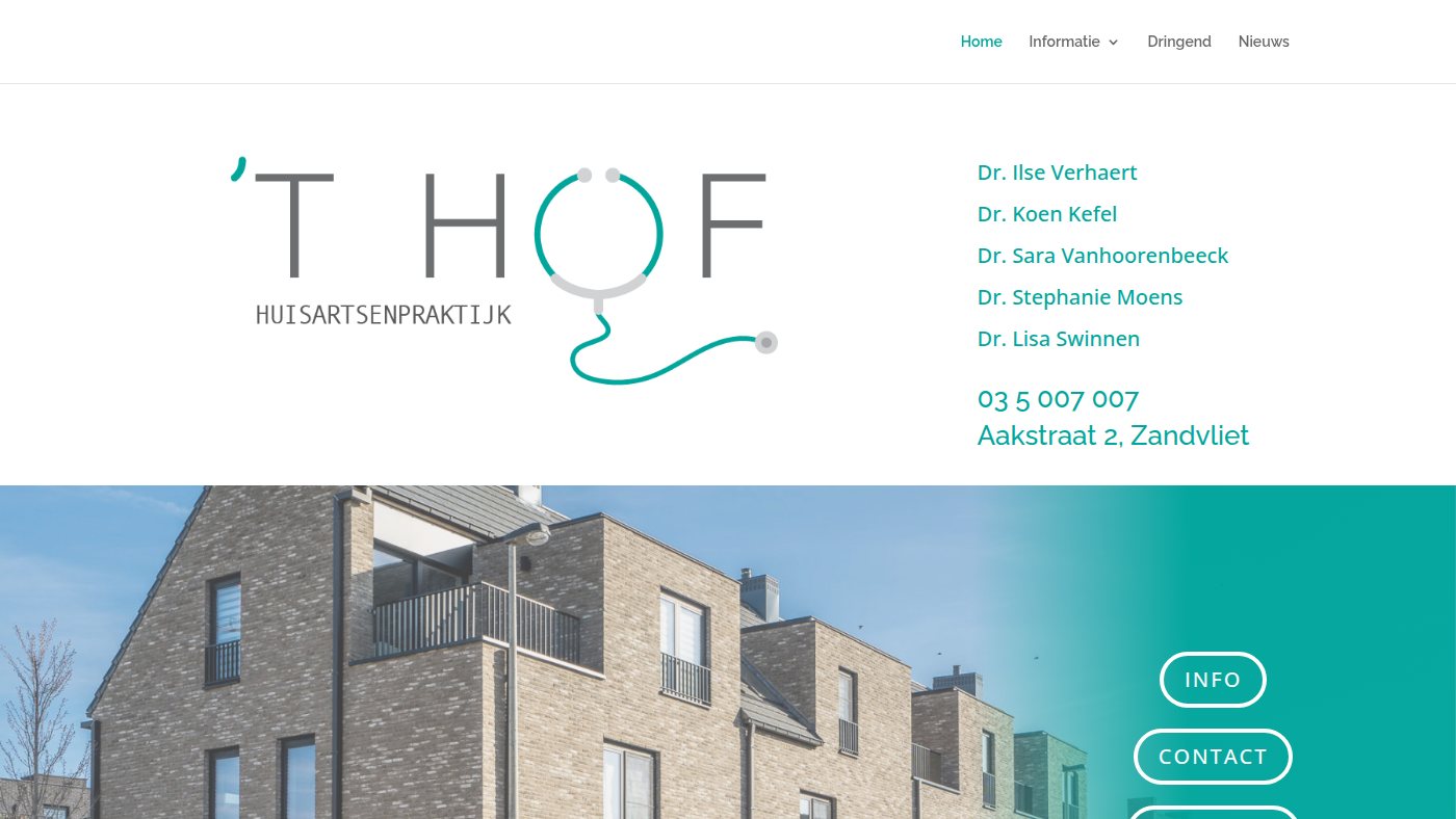 The home page of praktijkthof.be