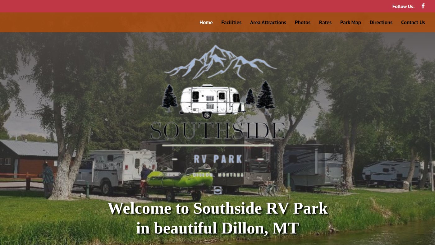 The home page of southsidervpark.com