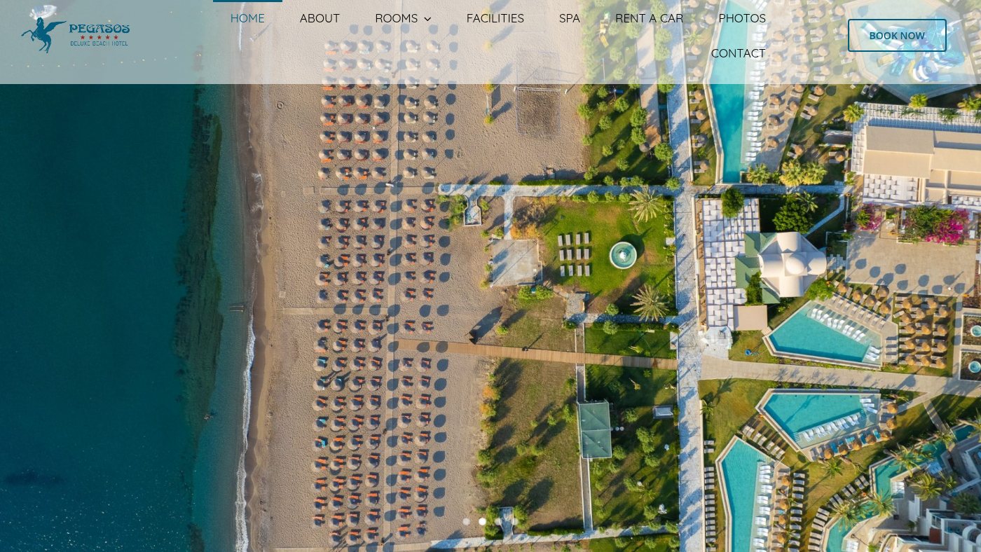 The home page of pegasoshotel.gr
