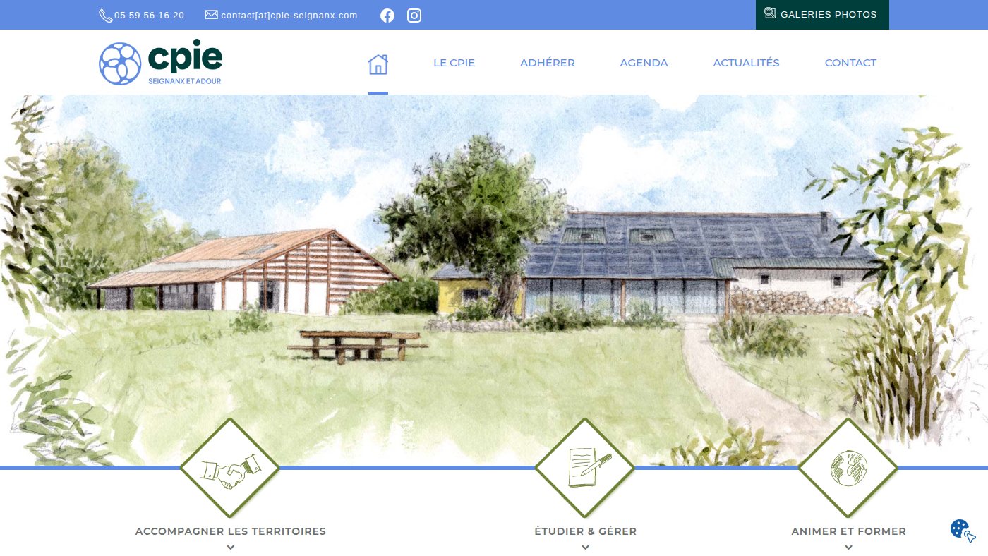 The home page of cpie-seignanx.com