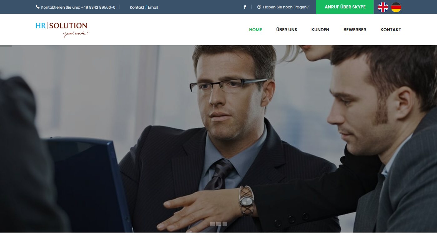 The home page of hrsolution.de