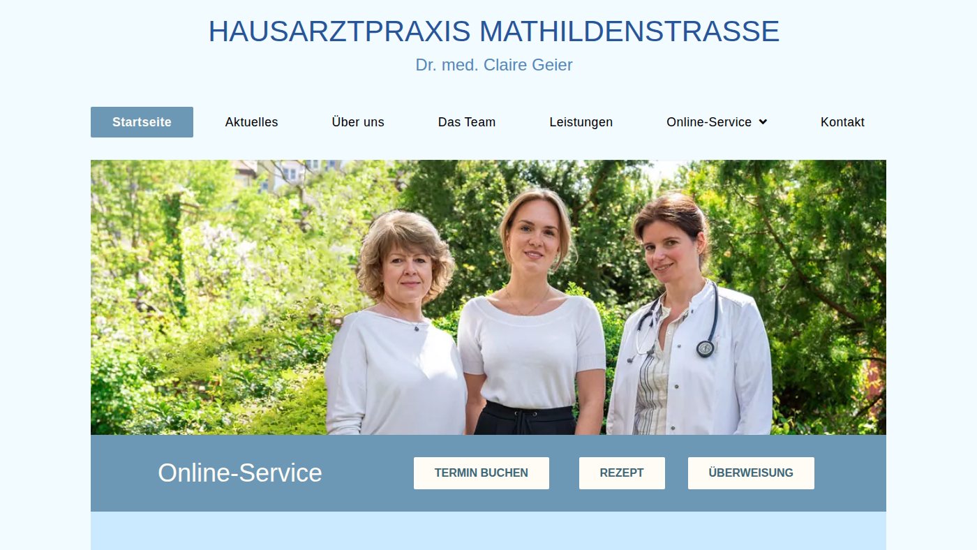 The home page of hausarztpraxis-geier.de