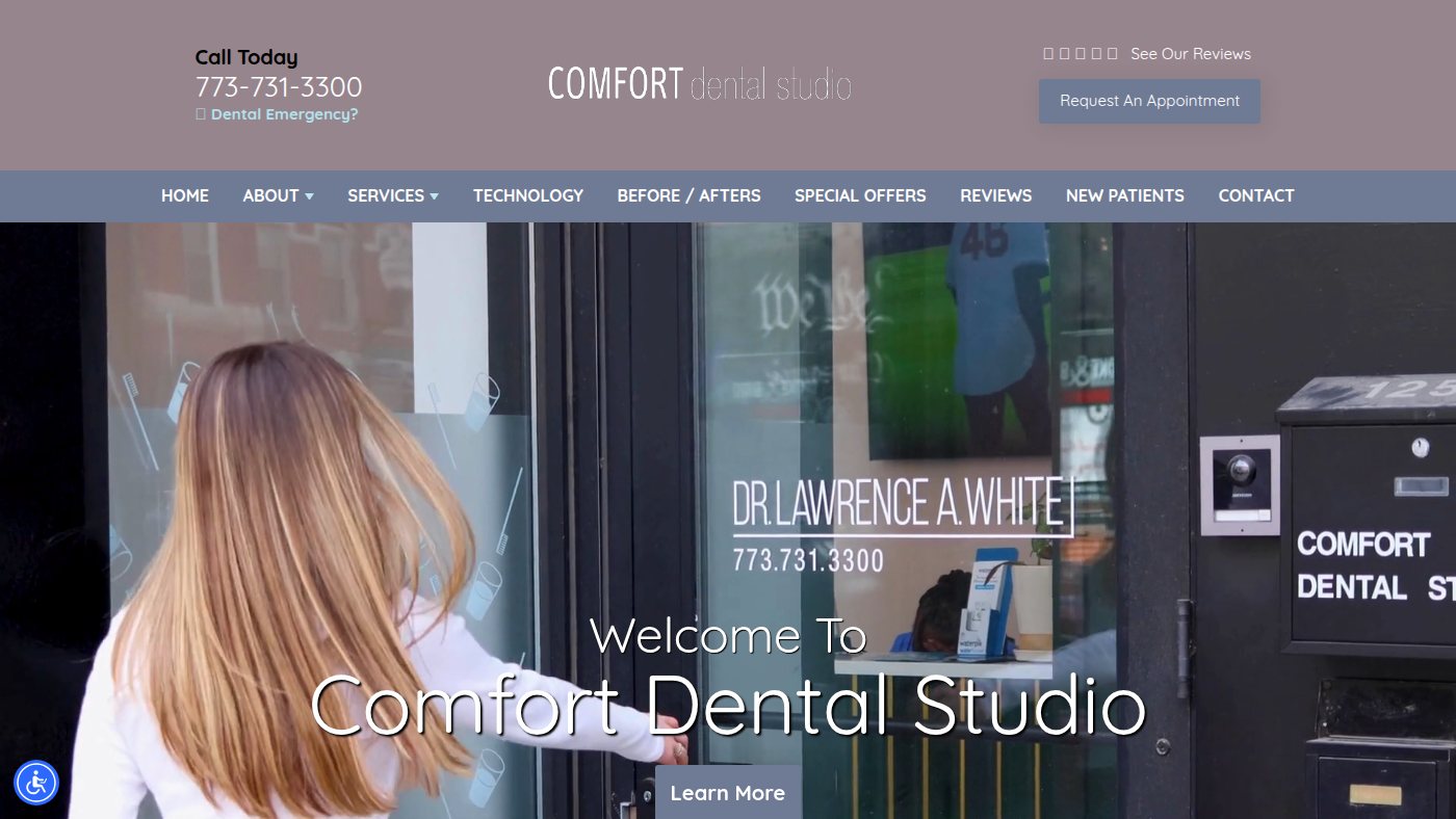 The home page of comfortteeth.com