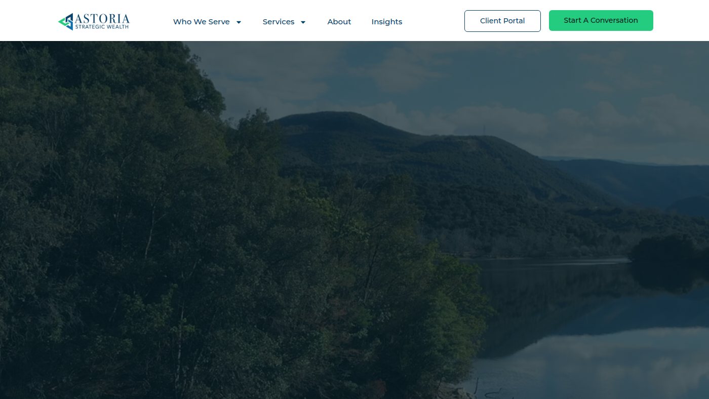 The home page of astoriastrategicwealth.com