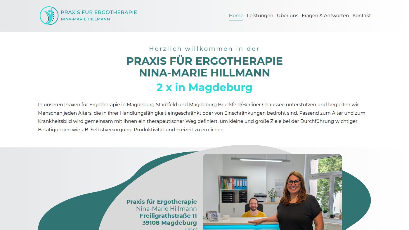 The home page of ergotherapie-hillmann.de