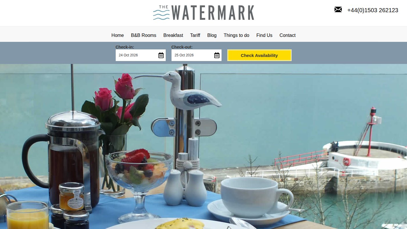 The home page of looe.co.uk