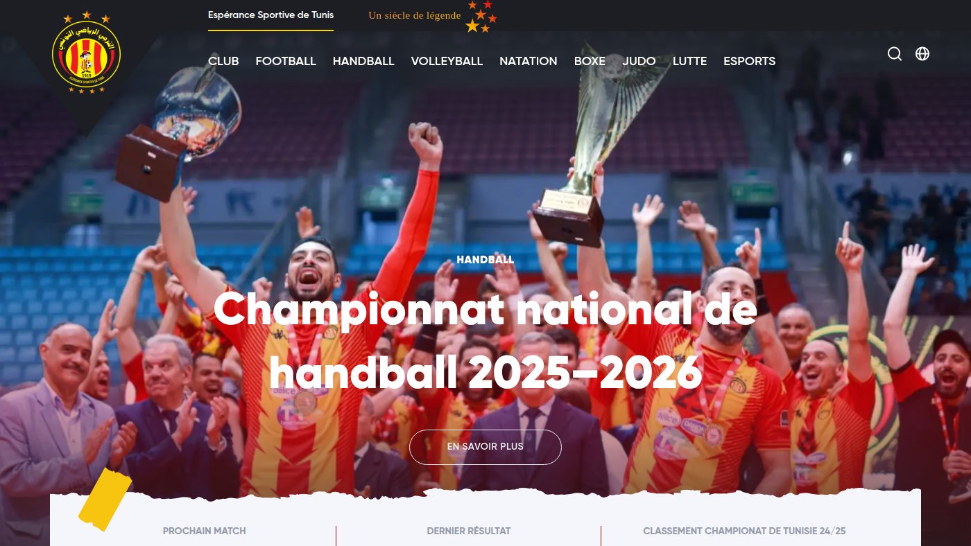 The home page of est.org.tn