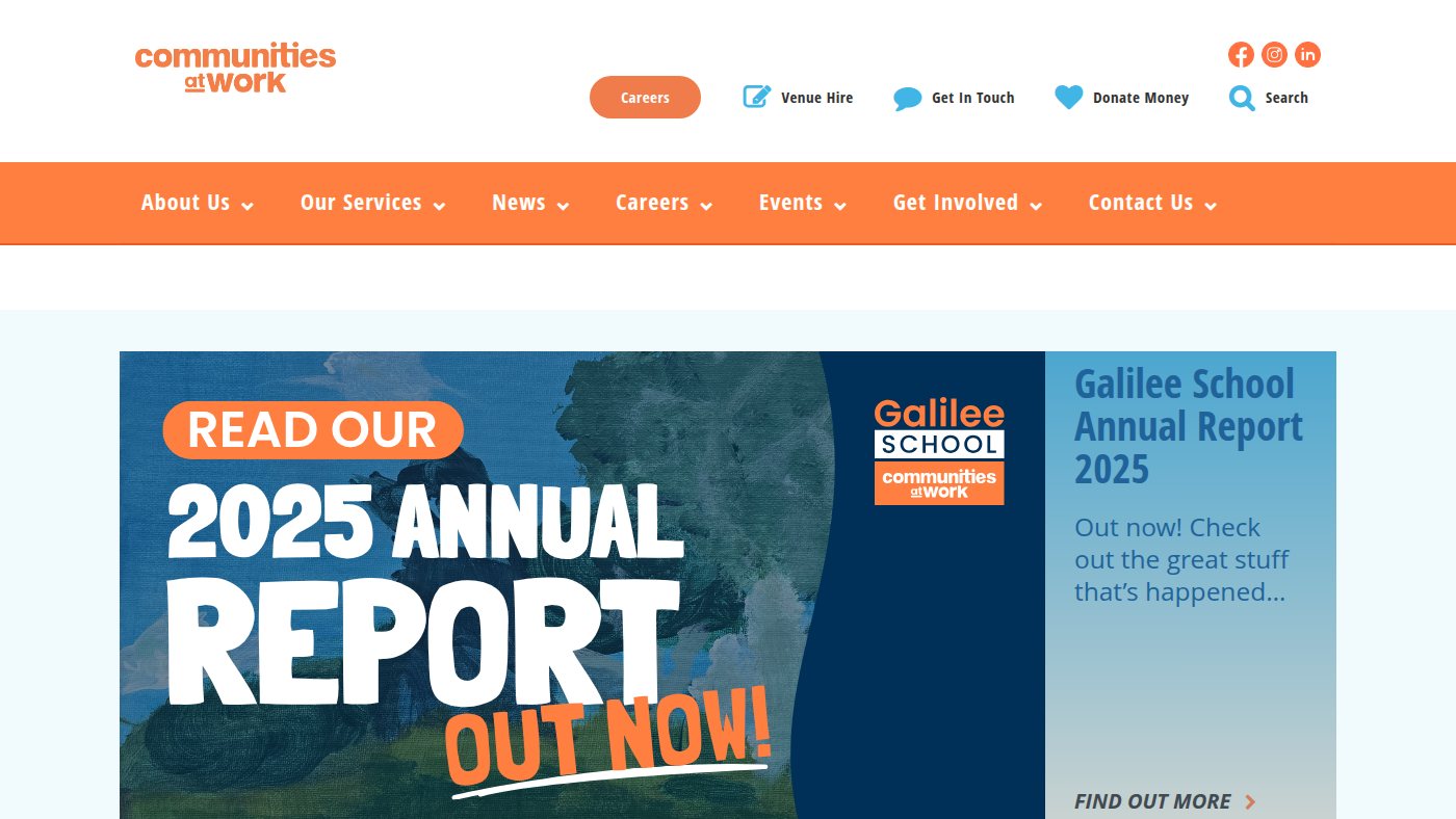 The home page of commsatwork.org