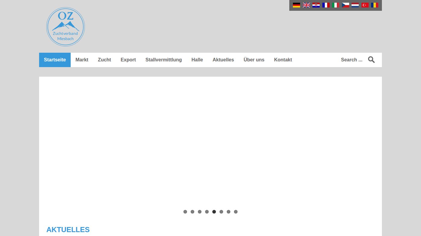 The home page of zuchtverband-miesbach.com
