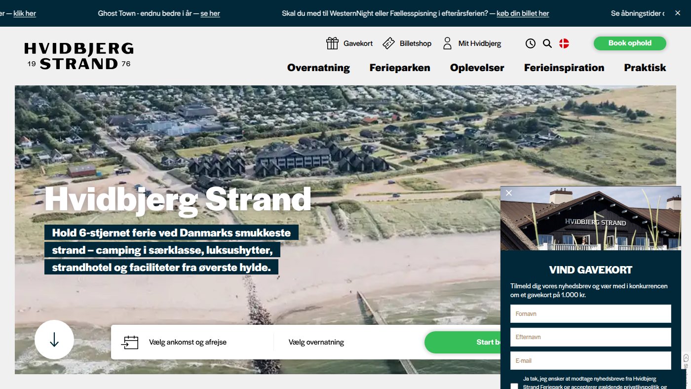 The home page of hvidbjerg.dk
