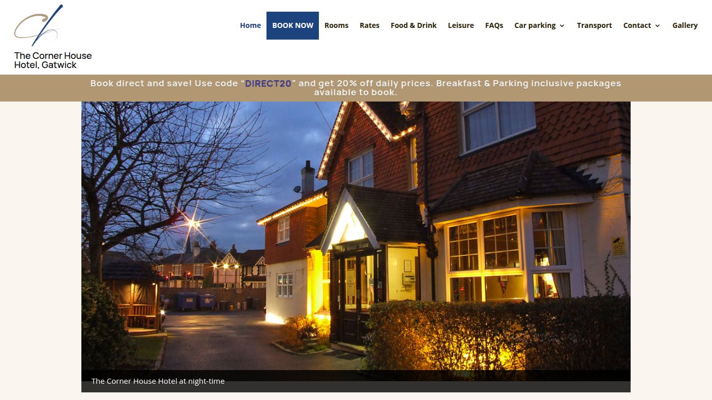 The home page of thecornerhouse.co.uk