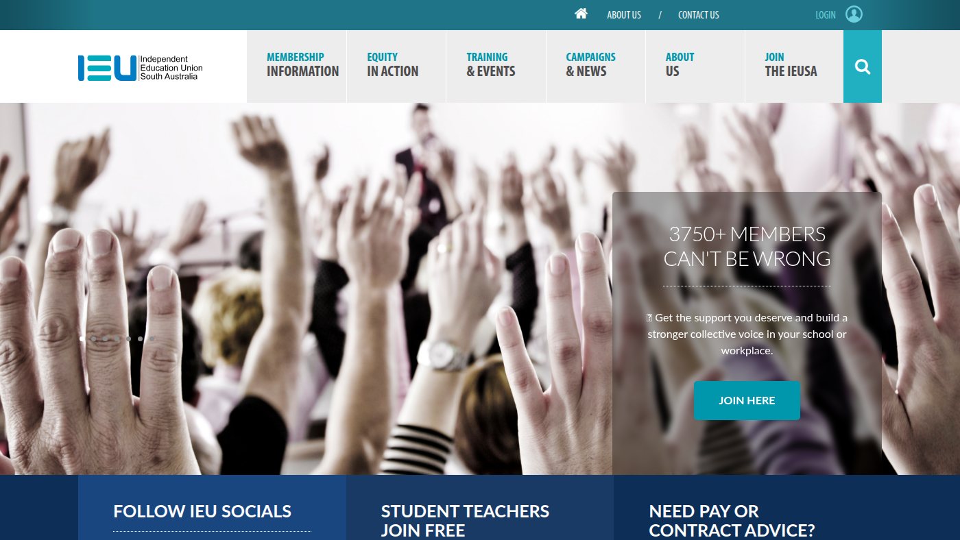 The home page of ieusa.org.au