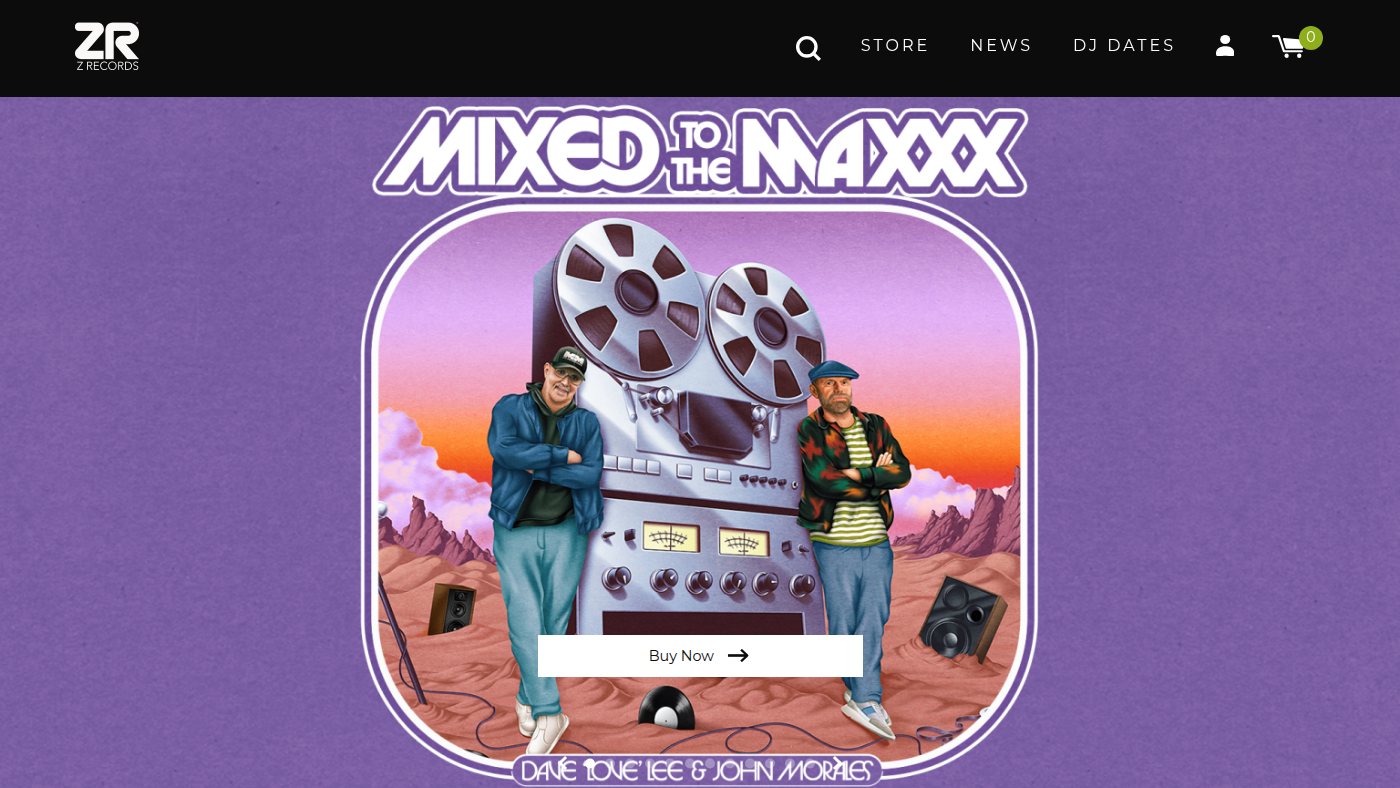 The home page of zrecords.ltd.uk