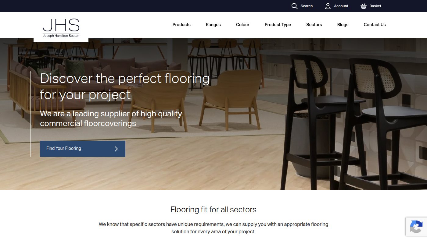 The home page of jhscarpets.co.uk