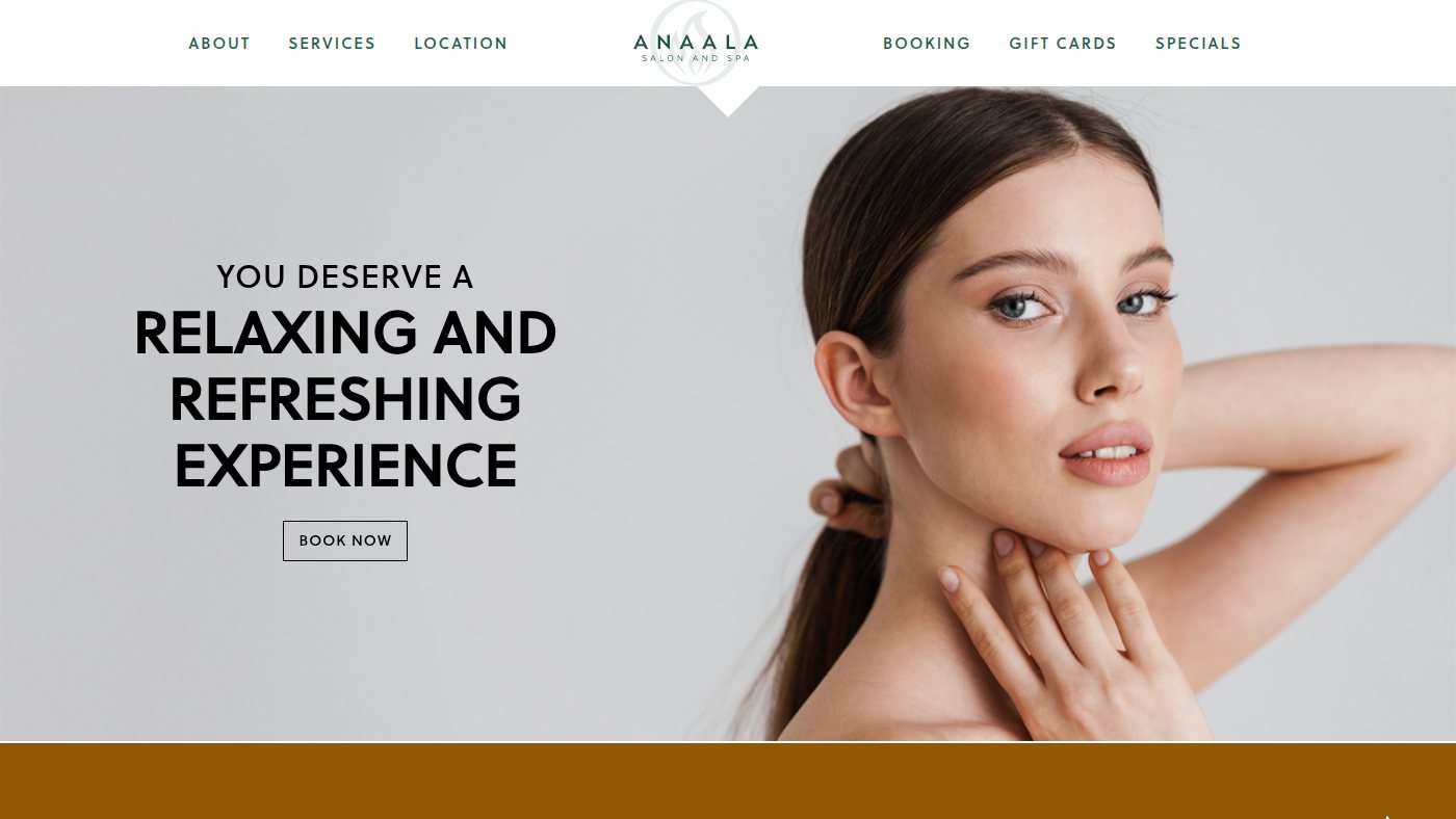 The home page of anaala.com
