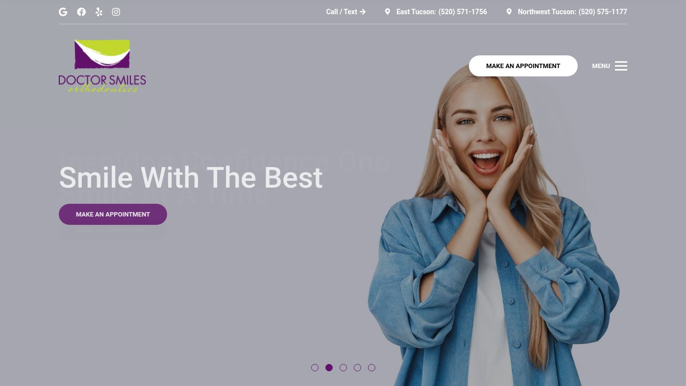 The home page of doctorsmiles.com