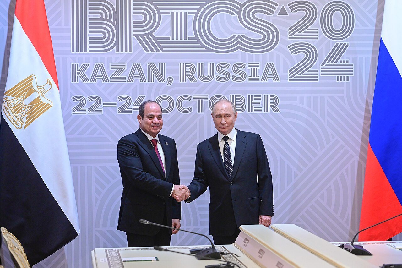 Encuentro entre Abdel Fattah el-Sisi y Vladímir Putin en la cumbre de los BRICS de 2024