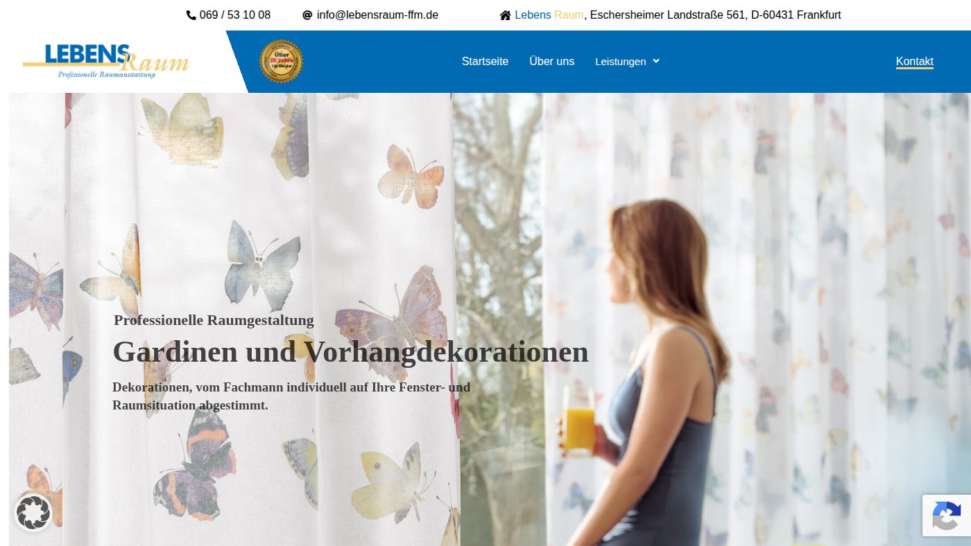 The home page of lebensraum-ffm.de