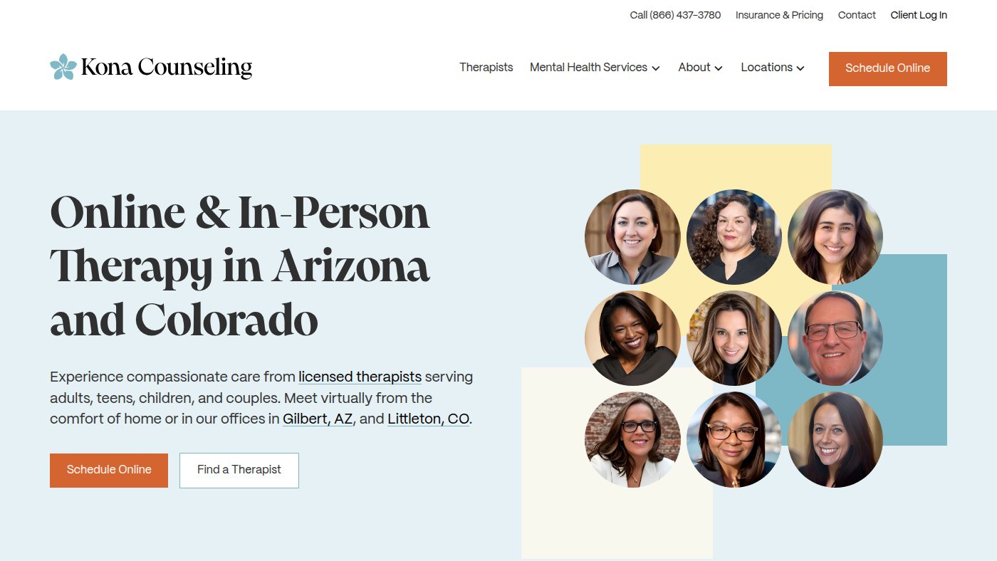 The home page of konacounseling.com