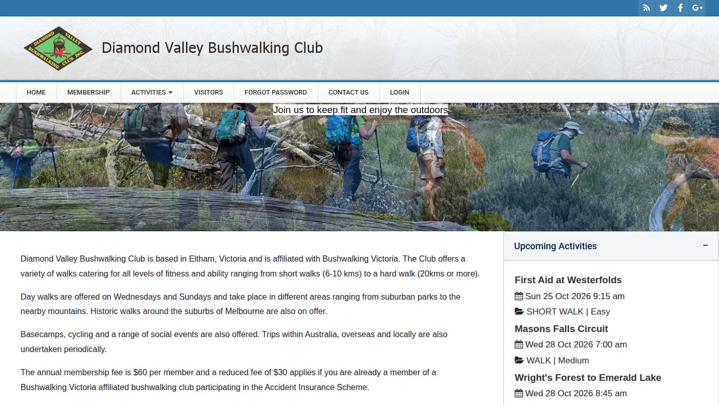The home page of diamondvalleybwc.org.au
