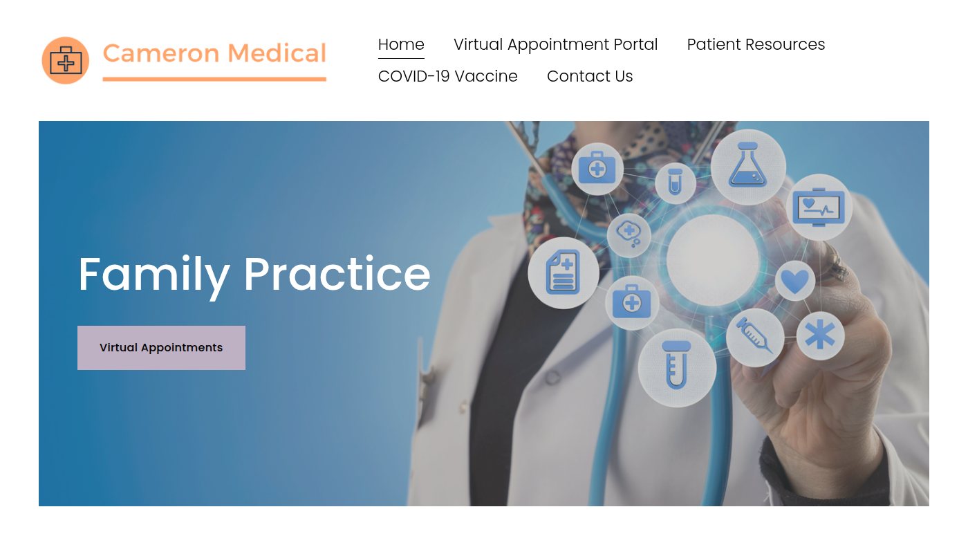 The home page of cameronmedical.net