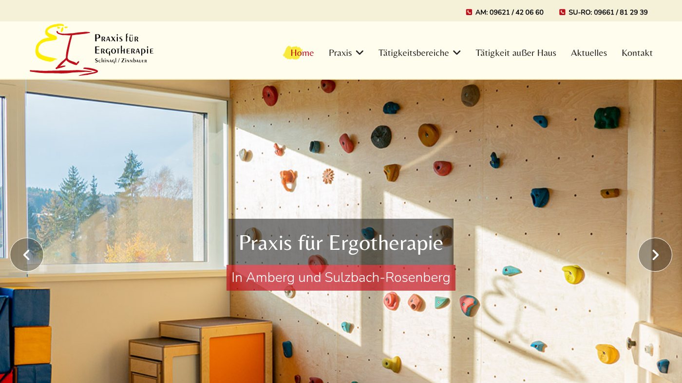 The home page of ergotherapie-amberg.de