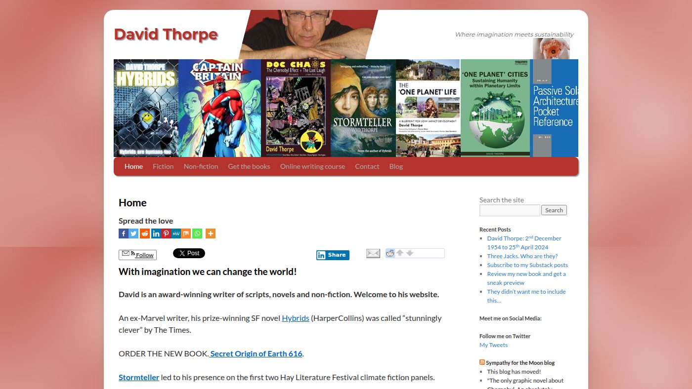 The home page of davidthorpe.info