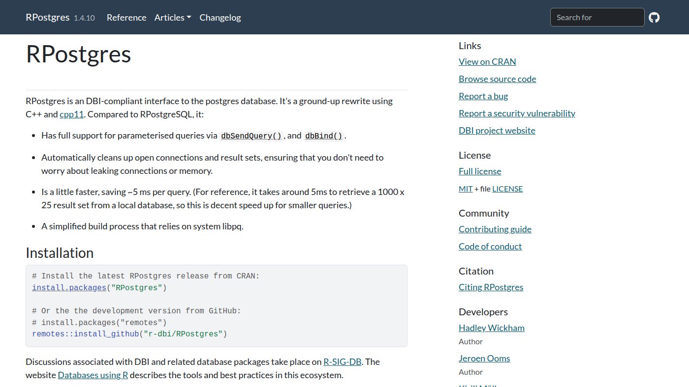 The home page of rpostgres.r-dbi.org
