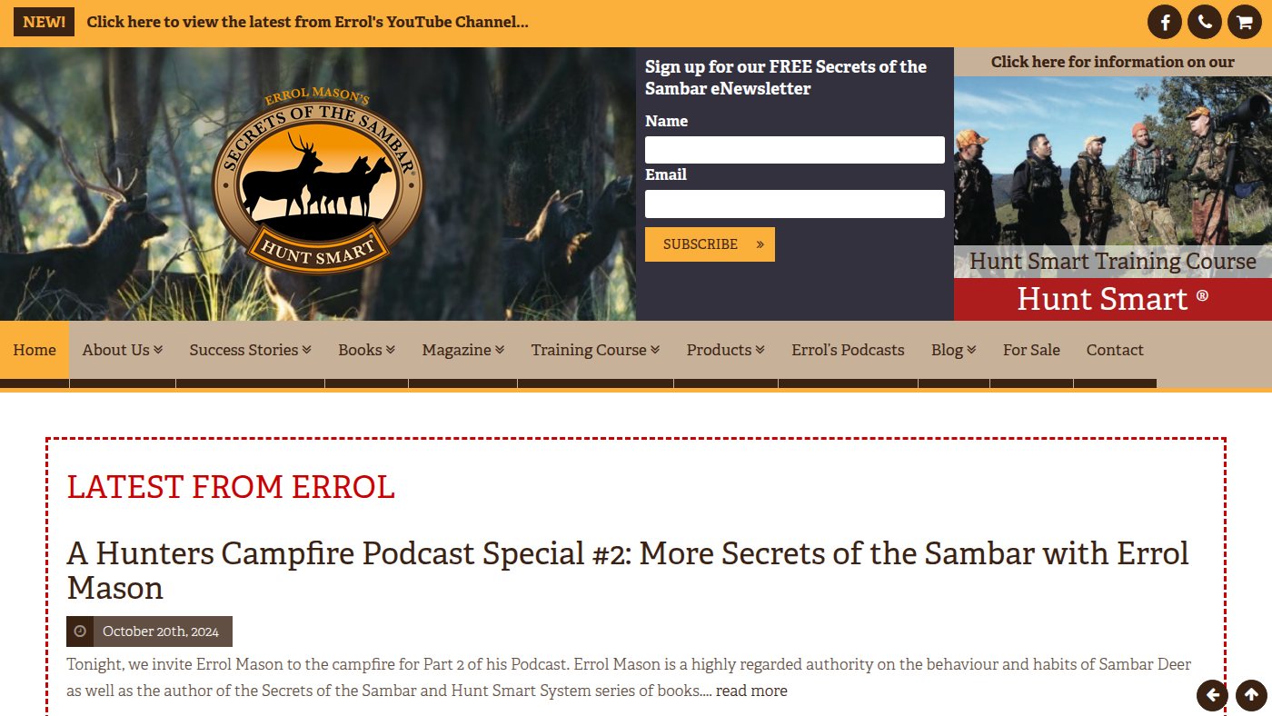 The home page of sambardeer.com