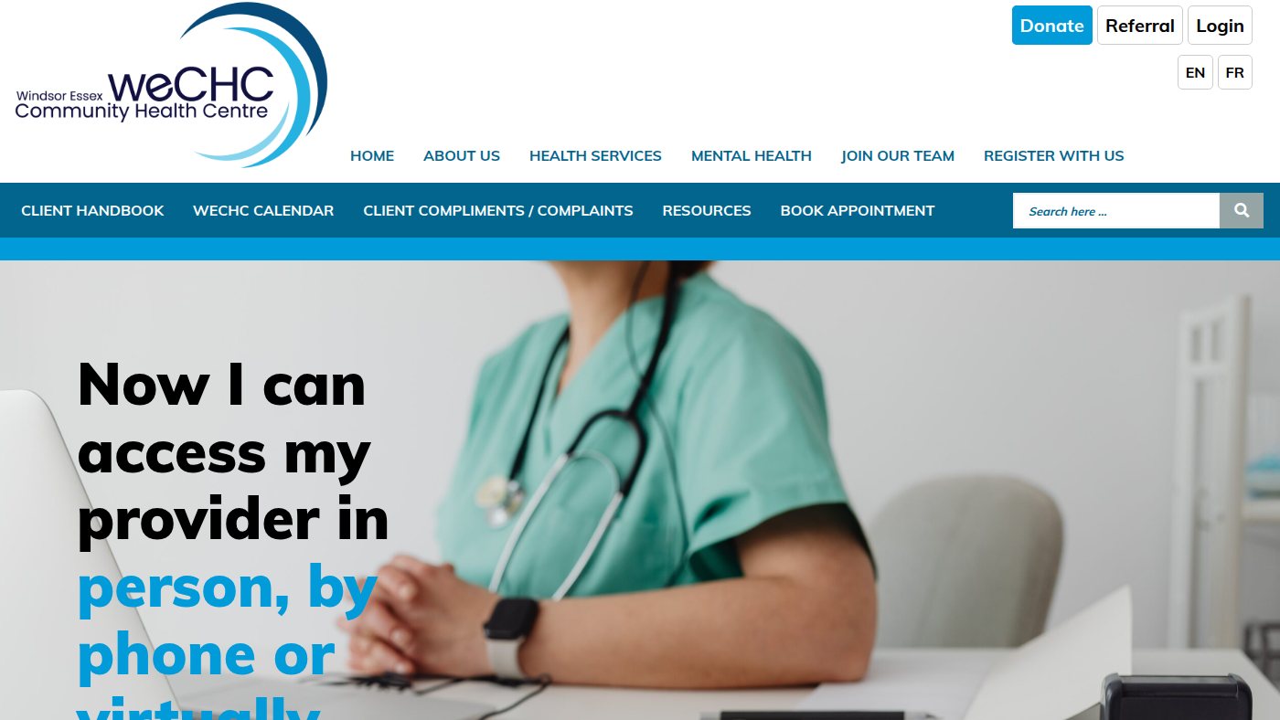 The home page of wechc.org