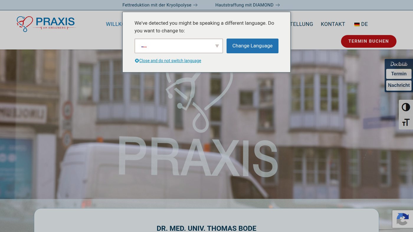 The home page of praxis-am-kreuzberg.de