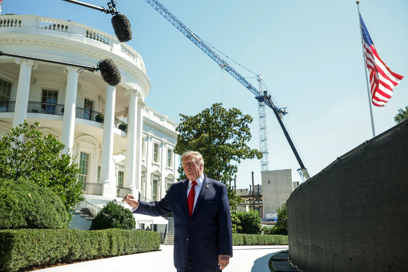 Trump Shares White House Renovations and New South Lawn Helipad