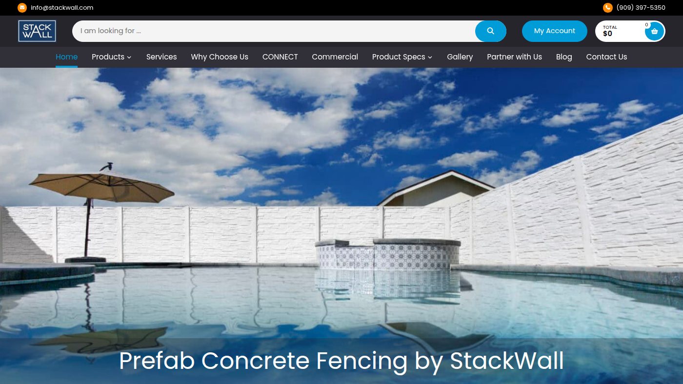 The home page of stackwall.com