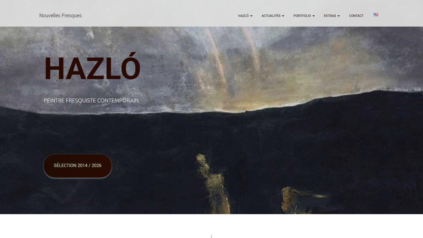 The home page of nouvellesfresques.fr