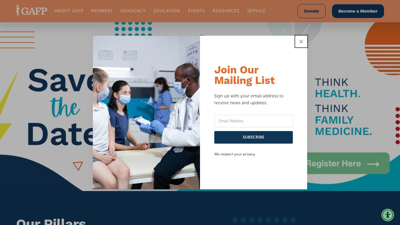 The home page of gafp.org