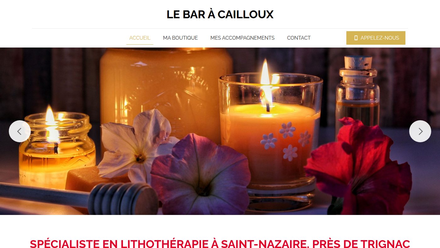 The home page of lebaracailloux.fr