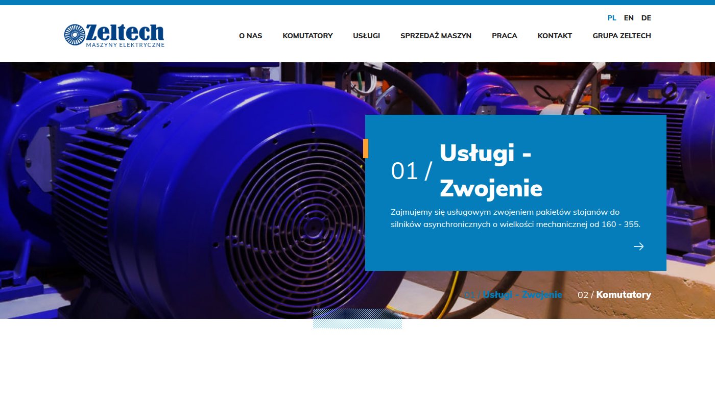 The home page of zeltechme.pl