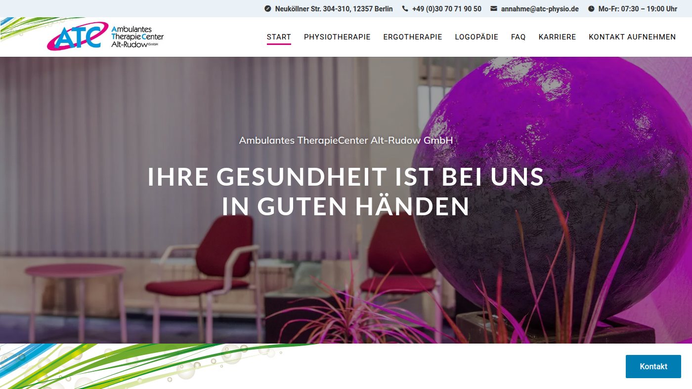 The home page of atc-physio.de
